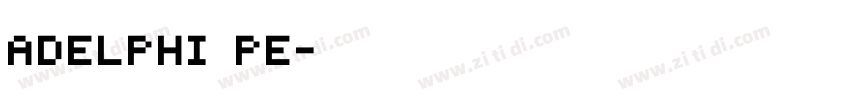 adelphi pe字体转换